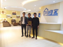 熱烈祝賀李總、逯總簽約創(chuàng)綠家東營市區(qū)級代理！